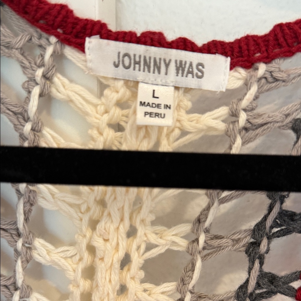 Johnny Was Multicolor Crochet Cardigan - Picture 4 of 9